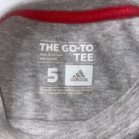 Adidas The Go To Tee American Flag Little Boys Tee Size 5 - Picture 7 of 9